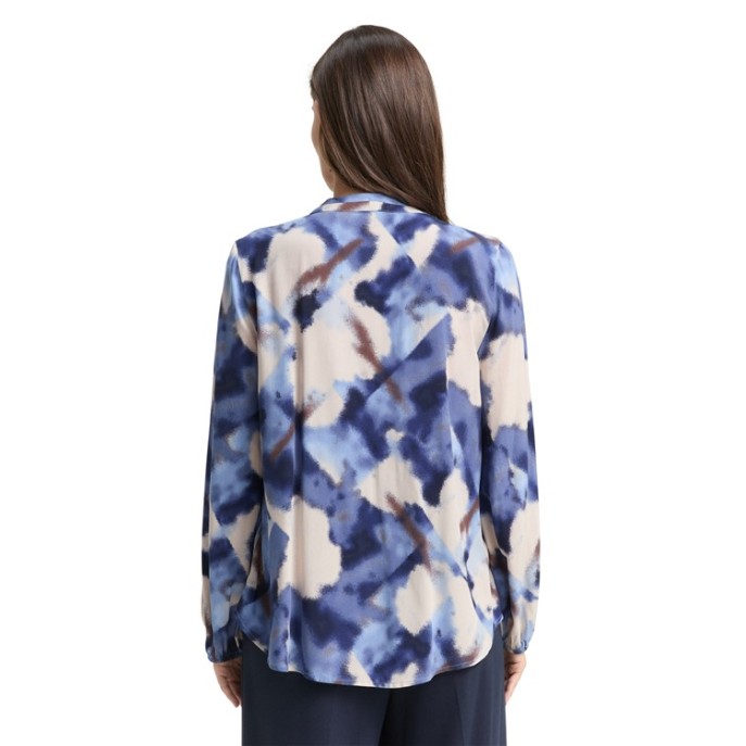 Tom Tailor blouse print Blauw